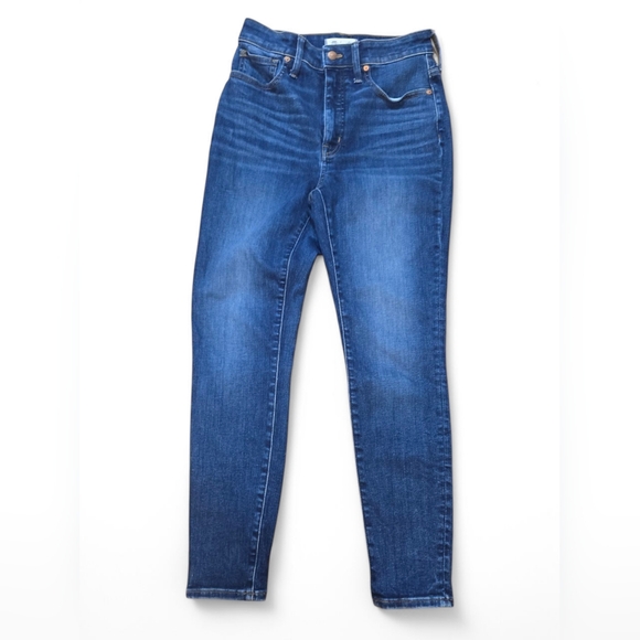 Madewell Curvy 10" High-Rise Skinny Jeans Kingston Wash Size 28 - Picture 1 of 13